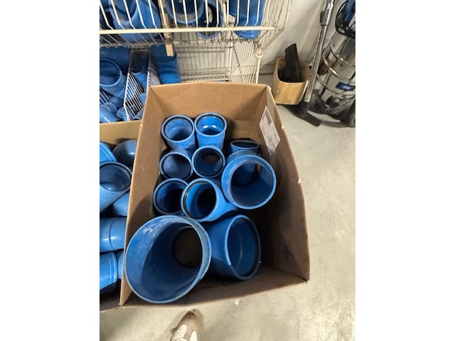 4x draadmand met pvc bochten en t-stukken, dykasono, blauw - afbeelding 9 van  10