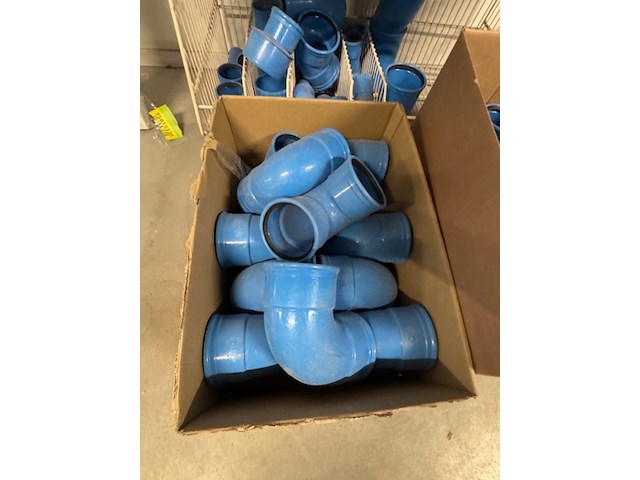 4x draadmand met pvc bochten en t-stukken, dykasono, blauw - afbeelding 10 van  10