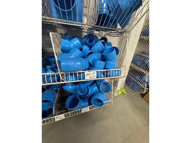 4x draadmand met pvc voor luchtbehandeling, wavin, blauw - afbeelding 2 van  10