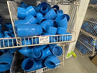 4x draadmand met pvc voor luchtbehandeling, wavin, blauw - afbeelding 2 van  10