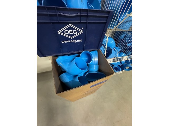 4x draadmand met pvc voor luchtbehandeling, wavin, blauw - afbeelding 4 van  10