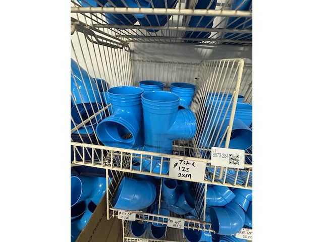 4x draadmand met pvc voor luchtbehandeling, wavin, blauw - afbeelding 5 van  10