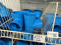 4x draadmand met pvc voor luchtbehandeling, wavin, blauw - afbeelding 5 van  10