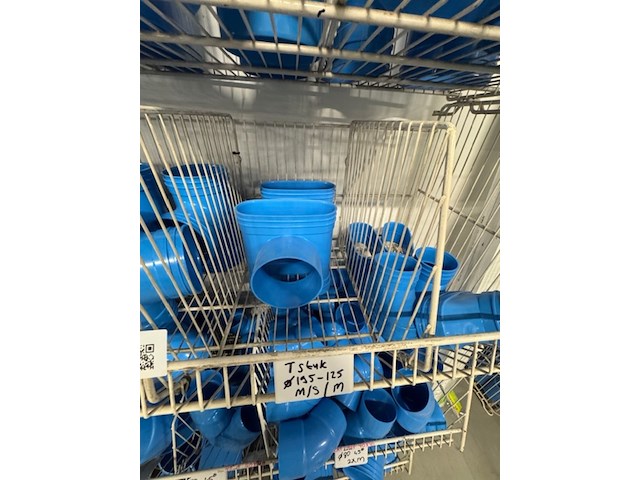 4x draadmand met pvc voor luchtbehandeling, wavin, blauw - afbeelding 6 van  10