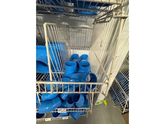 4x draadmand met pvc voor luchtbehandeling, wavin, blauw - afbeelding 7 van  10