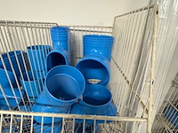 4x draadmand met pvc voor luchtbehandeling, wavin, blauw - afbeelding 8 van  10