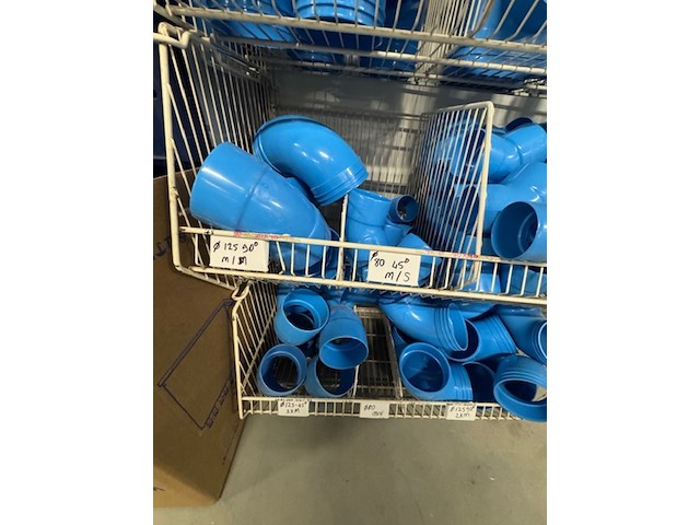 4x draadmand met pvc voor luchtbehandeling, wavin, blauw - afbeelding 10 van  10