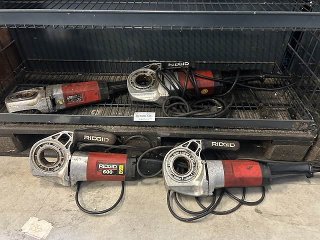 4x draadsnijmachine zonder draadsnijkoppen ridgid, model 600 - afbeelding 1 van  6