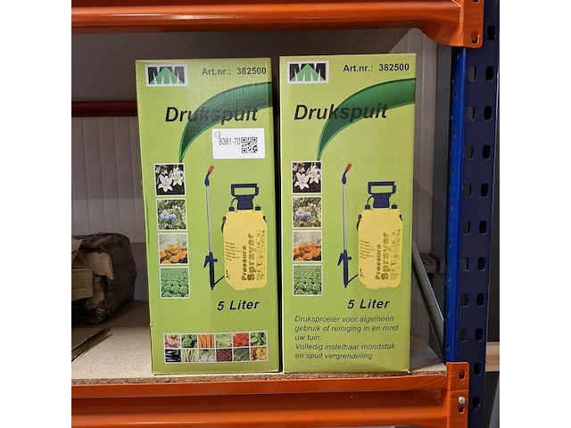 4x drukspuit, mm, 5 liter, geel - afbeelding 2 van  2