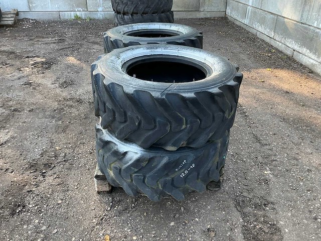 4x dunlop stabilia 12.0 r18 band, wiel en velg - afbeelding 6 van  11