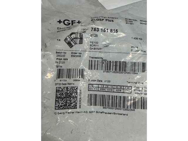 4x e-knie electro lasfitting, 753 151 815 - afbeelding 3 van  4