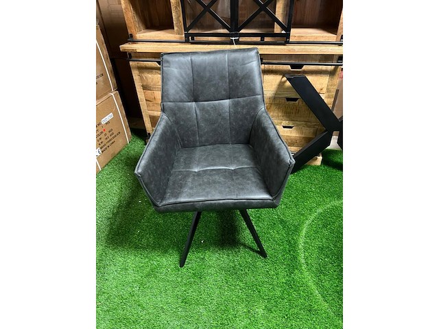 4x eetkamer stoel draaibaar, tribeca, antraciet, 2025 - afbeelding 1 van  3