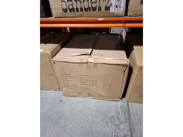 4x eetkamer stoel velvet, beige, 2025 - afbeelding 2 van  2