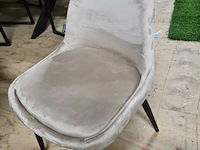 4x eetkamer stoel velvet, beige, 2025 - afbeelding 1 van  2