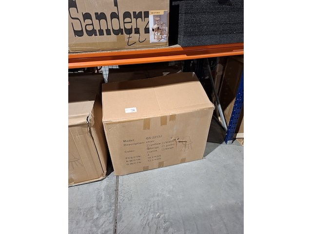 4x eetkamer stoel velvet, beige, 2025 - afbeelding 2 van  2