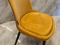 4x eetkamer stoel velvet, geel, 2025 - afbeelding 1 van  2
