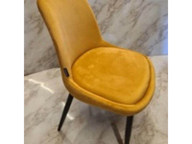 4x eetkamer stoel velvet, geel, 2025 - afbeelding 1 van  2