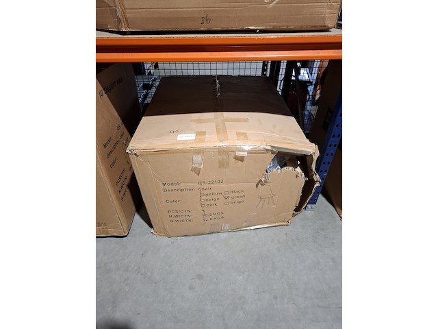 4x eetkamer stoel velvet, groen, 2025 - afbeelding 2 van  2