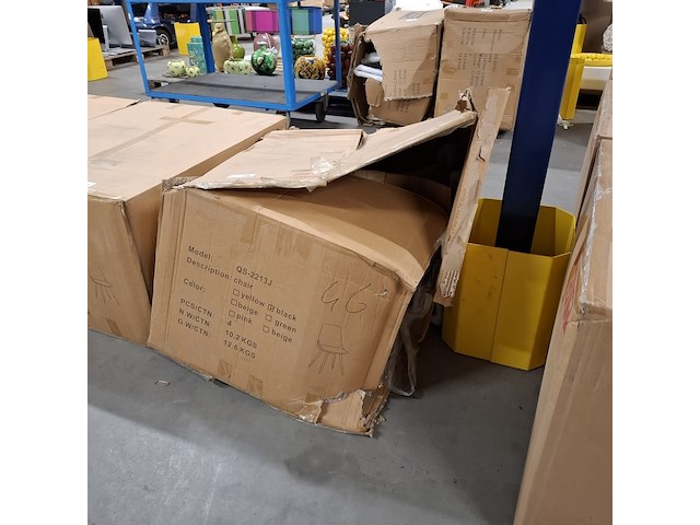 4x eetkamer stoel velvet, zwart, 2025 - afbeelding 4 van  4