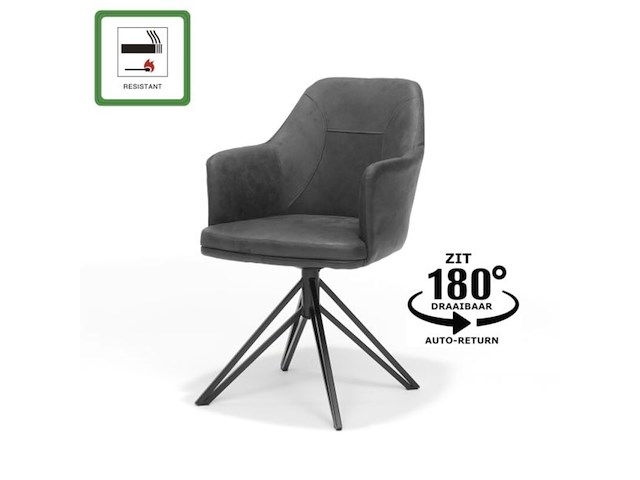 4x eetkamerstoel, benoa, draaibaar, 2024 - afbeelding 5 van  6