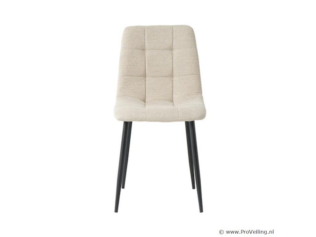 4x eetkamerstoel billy zonder arm - angus beige - afbeelding 2 van  4