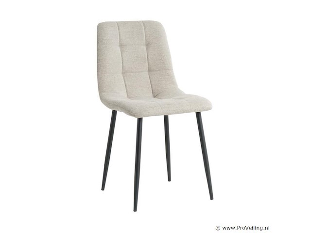 4x eetkamerstoel billy zonder arm - angus lichtgrijs - afbeelding 1 van  5