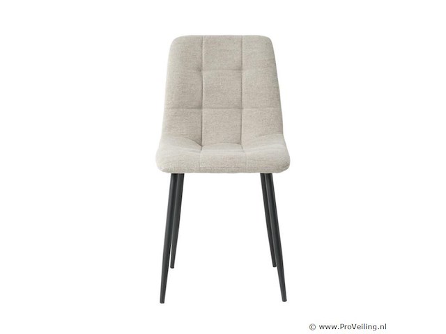 4x eetkamerstoel billy zonder arm - angus lichtgrijs - afbeelding 3 van  5