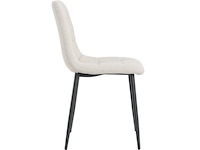 4x eetkamerstoel billy zonder arm - boucle alpine 01 beige - afbeelding 4 van  5