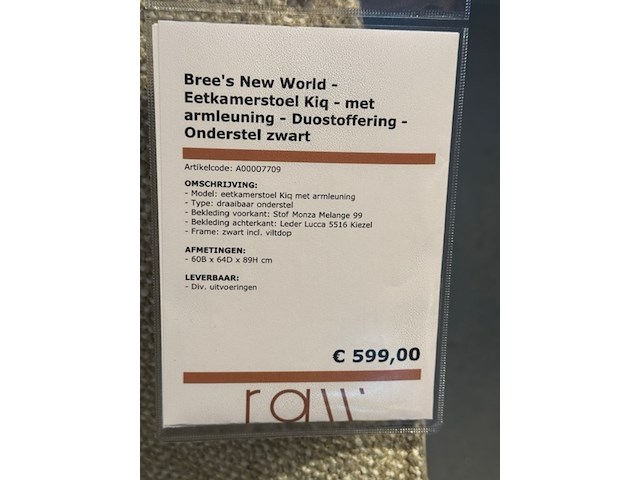 4x eetkamerstoel, bree's new world, kiq, draaibaar - afbeelding 2 van  6