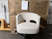 4x eetkamerstoel, déja living, léo, beige