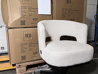 4x eetkamerstoel, déja living, léo, beige - afbeelding 3 van  4