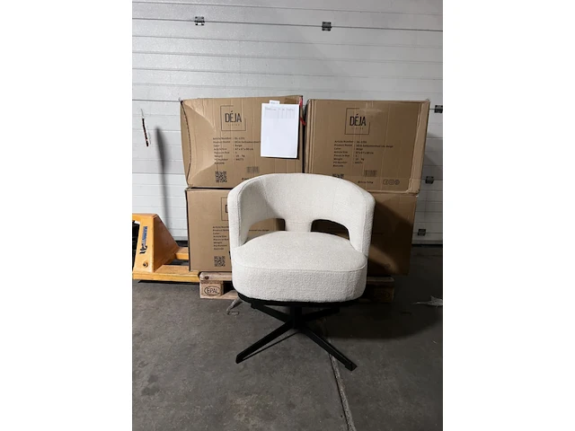 4x eetkamerstoel, déja living, léo, beige - afbeelding 7 van  10
