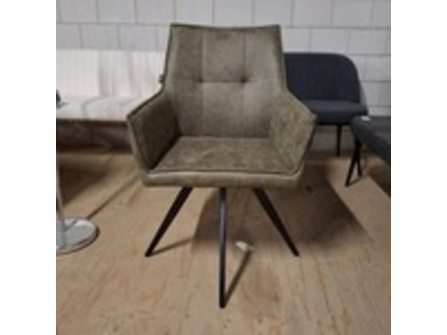 4x eetkamerstoel, draaibaar, groen - afbeelding 2 van  5