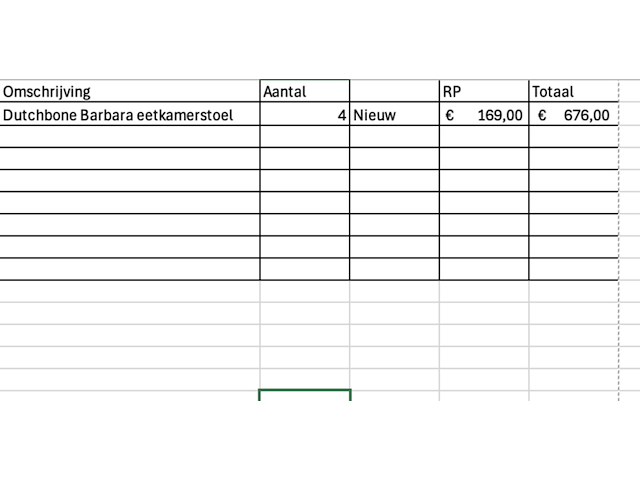 4x eetkamerstoel, dutchbone, barbara - afbeelding 5 van  5