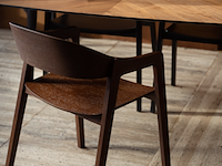 4x eetkamerstoel dutchbone, westlake, walnoot - afbeelding 1 van  5