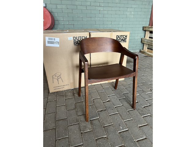 4x eetkamerstoel dutchbone, westlake, walnoot - afbeelding 2 van  5