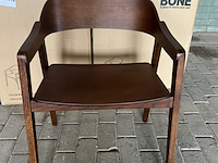 4x eetkamerstoel dutchbone, westlake, walnoot - afbeelding 3 van  5