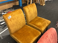 4x eetkamerstoel, geel - afbeelding 2 van  6