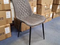 4x eetkamerstoel grijs - afbeelding 1 van  4