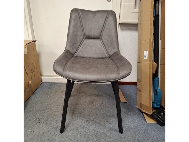 4x eetkamerstoel grijs - afbeelding 2 van  4