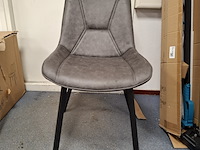 4x eetkamerstoel grijs - afbeelding 2 van  4