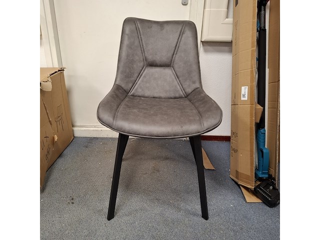 4x eetkamerstoel grijs - afbeelding 2 van  4