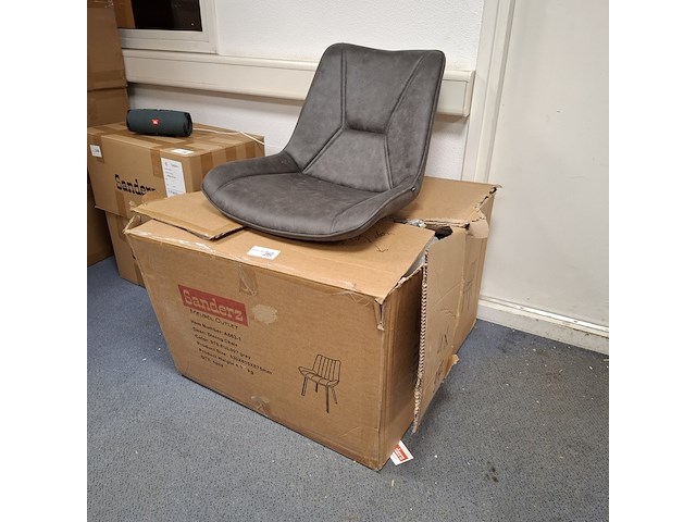 4x eetkamerstoel grijs - afbeelding 4 van  4