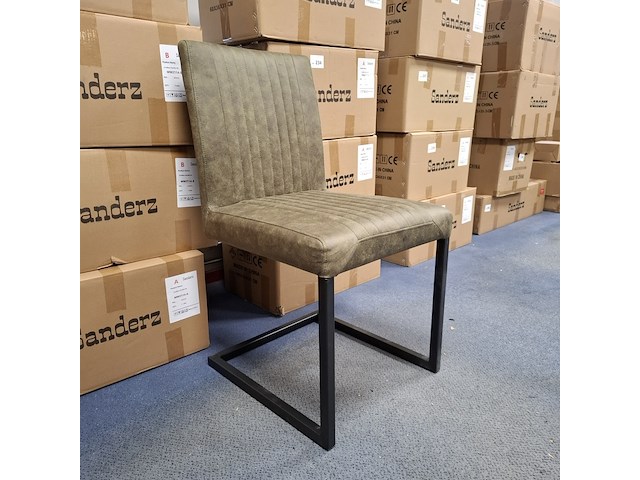 4x eetkamerstoel groen - afbeelding 1 van  6