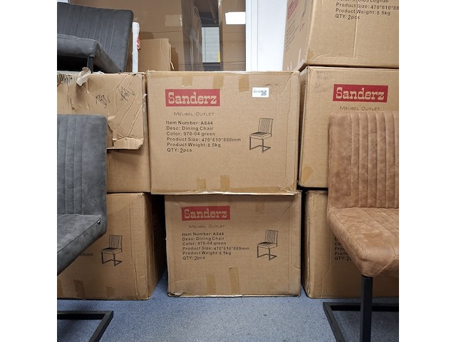 4x eetkamerstoel groen - afbeelding 5 van  6