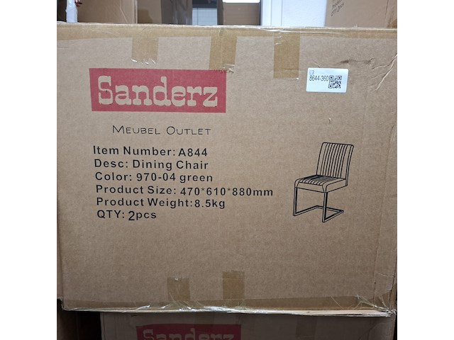 4x eetkamerstoel groen - afbeelding 6 van  6