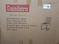 4x eetkamerstoel groen - afbeelding 6 van  6