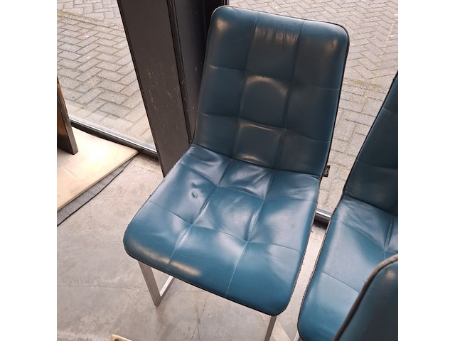 4x eetkamerstoel, h en h, blauw - afbeelding 5 van  5
