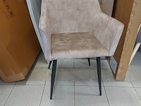 4x eetkamerstoel hobbs, taupe, 2026 - afbeelding 1 van  2