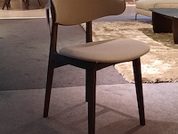 4x eetkamerstoel kristensen, ram, beige/mocca - afbeelding 4 van  7